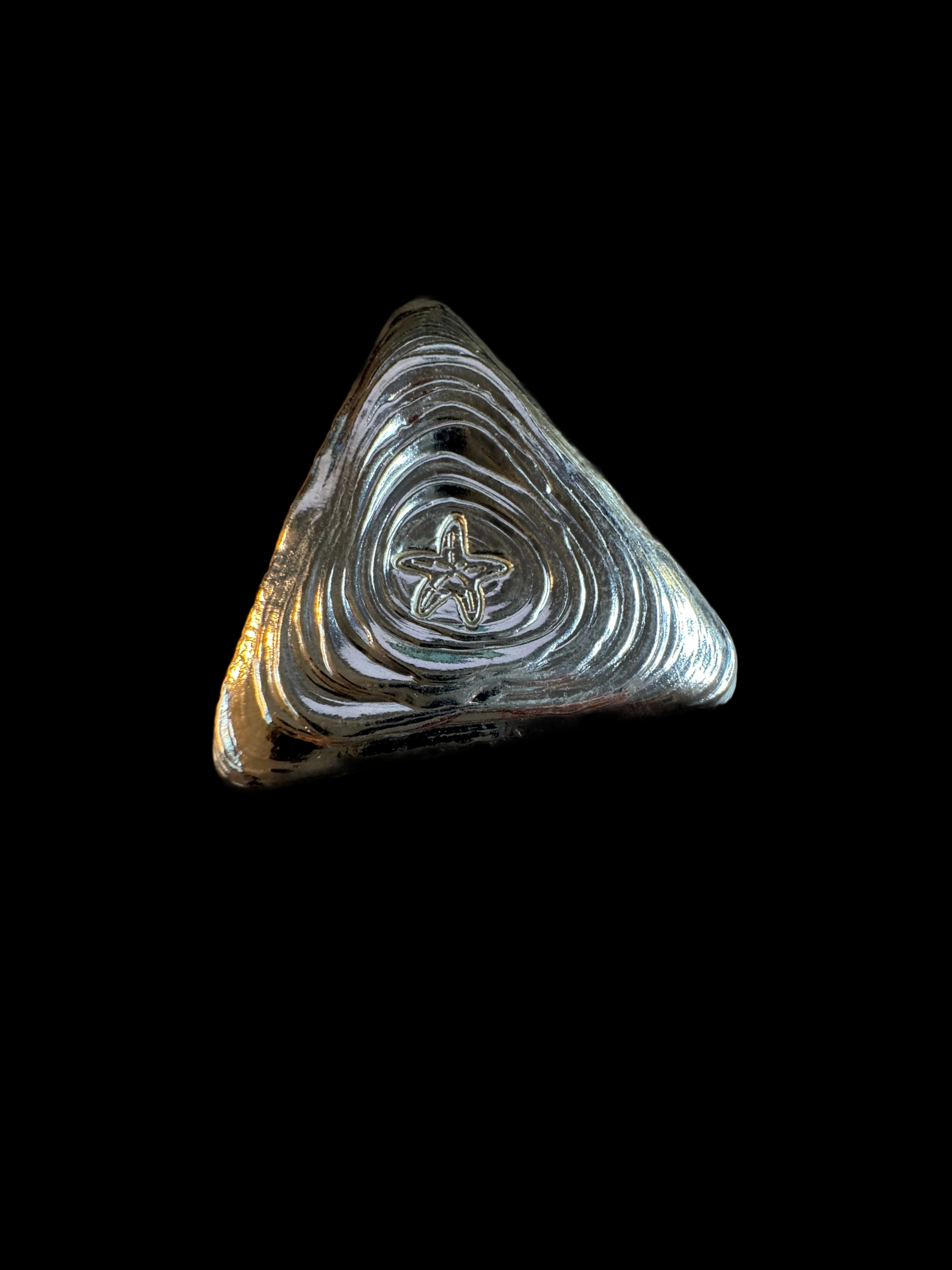 Starfish Silverworks Textured Triangle Pour